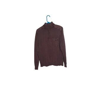 Outdoor Life Mens 100% Cotton Half-Zip Pullover Sweater Size L